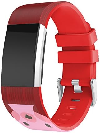 CMBro Soft Silicone Watch Band Straps for wristwatches Watchband For Fitbit Ionic (Red)