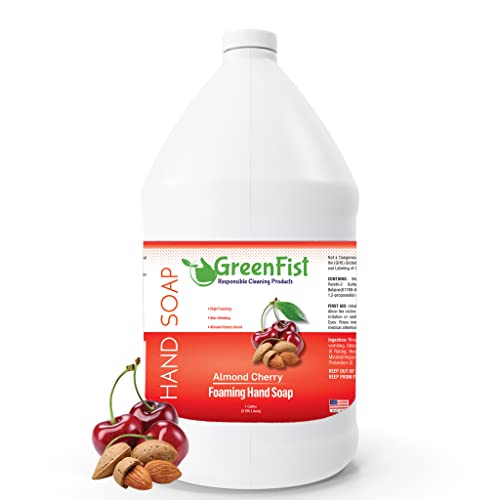 GreenFist Foaming Hand Soap Refills Almond Cherry Scent Jug Foam Refill