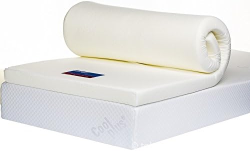Bodymould Memory Foam Mattress Topper with Cover, 3 Inch, UK Super King