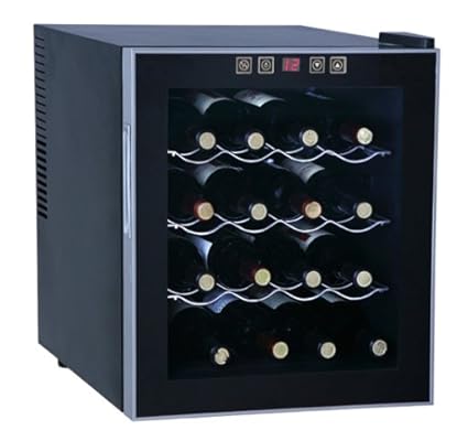 16-Bottle Thermo-Electric Wine Cooler for Temperature Control