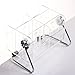 Pasutewel TV Remote Control Holder,360° Rotate Acrylic Clear Remote Control Organizer Caddy Storage Box with 6 Removable Case for Table Desk Bedside