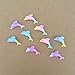 EnewLife 20 Pcs Creative Decorative Cute Dolphin Thumb Tacks ThumbNails PushPins Push Pins Soft Flat for Photos Wall, Maps, Bulletin Board or Corkboards (20 Pcs Dolphin Pins)