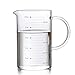 Lautechco 1000ml Practical Lead-free Healthy Glass Measuring Cup Milk Juice Cup Mug Drink Dispenser