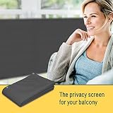 Sol Royal PES Balcony Screen 90x500cm Anthracite Waterproof Privacy Netting view 10