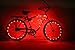 GlowRiders Ultra Bright LED - Bike Wheel Light String (1 pack) - Assorted Colors Bicycle Tire Accessories- Burning Man Accessory (7 Colors In One)