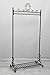 Chic and Sturdy Garment Rack - Clothing Racks with Bottom Shelf for Shoes – Metal Hanging Clothes Stand (Bronze)