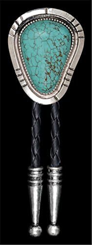 Silver Strike Silver and Turquoise Bolo Tie