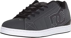 DC Men's Net XE Skate Shoe, Grey/Black, 16 D D US