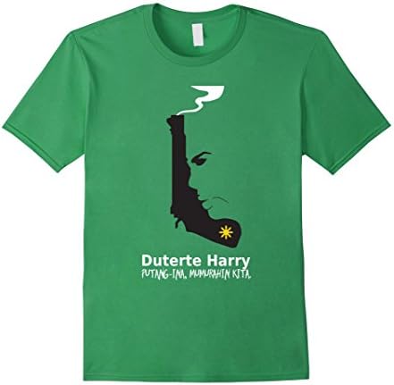 Men's Duterte Harry Philippines President T-Shirt Large Grass