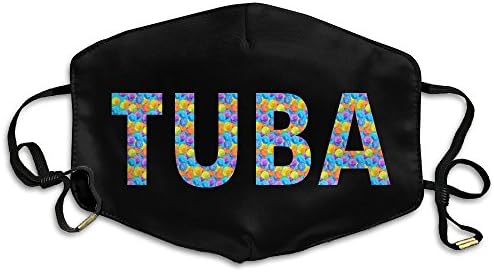 TUBA COLOR BLOCKS Unisex Activated Carbon Anti Dust Face Mask Mouth Masks With Adjustable Straps