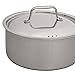 Amazon Brand – Stone & Beam Sauce Pan With Lid, 3-Quart, Tri-Ply Stainless Steel