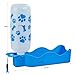 ANPETBEST Dog Water Bottle 325ML/11oz 650ML/22oz Portable Dispenser Travel Water Bottle Bowl for Dog Cat Small A (22oz/650ml-Blue)
