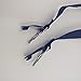 S&E Women's Elastic Stocking Clip Garter Adjustable Suspender Accessories (1Pair Black, Black)