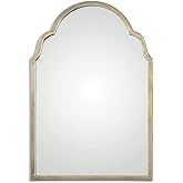 Brayden Petit Silver 20 1/4" x 30 1/4" Arch Wall Mirror
