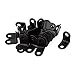 uxcell 16mmx10.5mmx16mm 90 Degree Metal Angle Brackets Corner Braces Black 30pcs
