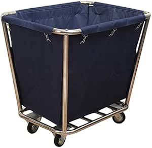 ZHL Carro de lavandería Ruedas, Tipo de Cono Comercial Rolling Hamper