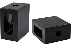 Lanphitus 2Pcs Truck Bed Stake Pocket Expansion Rubber Mounting Block Replacement Compatible with TracRac SR Sliding Ladder R