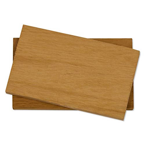 Fire & Flavor Natural Red Cedar Medium Grilling Planks, 3 x 5, Bulk Size 75 Count
