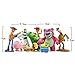 Toy Story Cake Toppers - Cartoon Action Figures - Pack of 9 Premium Toy Story Party Figurines - Birthday Party Supplies for Kids & Grownups + Jessie Keychain - Toy Story Party Favors