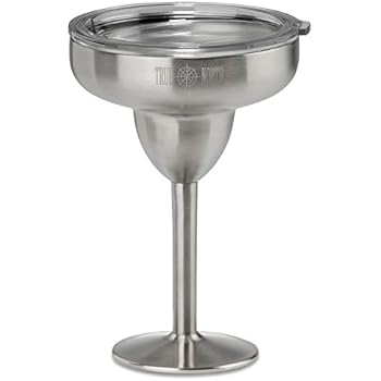 True North Stainless Steel Margarita Glass with Triton Lid - Double-Walled, Vacuum Sealed, BPA-Free - 8-Ounces
