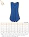 Vivilli Women's Soft & Comfy Lace V Neck Shirts Pleated Flowy Knit Tank Tops