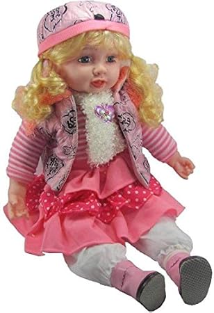 KMC-Kidoz Good Looking Girl Baby Doll Singing Songs Dolls for Girl (40 cm) ( Assorted Dress Color )