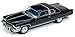 1976 Cadillac Coupe DeVille D'Elegance Gloss Black with Flat Black Roof Luxury Cruisers Limited Edition to 4,680 Pieces Worldwide 1/64 Diecast Model Car by Autoworld 64192/ AWSP017 A