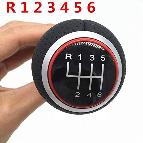 BUNGAO STORE 12mm 5/6 Speed Gear Shift Knob Lever Stick For Audi A4 B6 B7 B8 A6 S4 8K A5 8T Q5 8R S Line Ibiza 6J Seat Leon Mk1 Passat Golf
