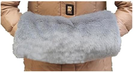 Faux Fur Hand Muffs with Ionterior Pocket-Luxurious Faux Rabbit Mittens-Wrist Hand Warmer Gloves Can Keep Your Hand and Wrist Warm in Cold Season Compatible Girls Women