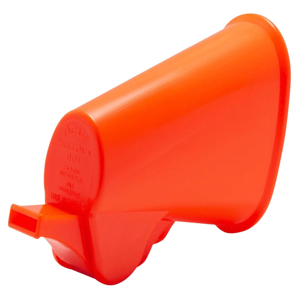 ACME No. 901 Hellova | Double Range and Extreme Volume | Solas Approved | Sea Rescue, Dog Training, Emergency Whistle (Orange)