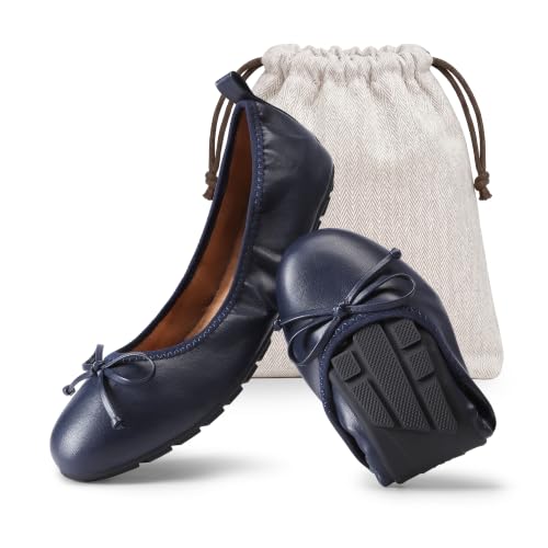 Dream Pairs Women Foldable Bowknot Flats