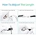 Ullchro Silicone Watch Strap Replacement Rubber Watch Band Waterproof Stripe Pattern - 16mm, 18mm, 20mm, 22mm, 24mm Watch Bracelet with Stainless Steel Deployment Buckle (18mm, Black)