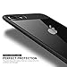 Wireless Charger iPhone 8 PLUS Case, iPhone 7 PLUS Case, FLOVEME Slim Fit Hybrid Armor Ultra Anti Scratch Lightweight Soft TPU Bumper Shockproof Protective Clear Hard PC Back Cover, Transparent Black