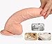 Realistic Dildo with Suction Cup,Transparent Adult Toys (Flesh-112#)