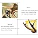 Antler Chandelier Retro Resin Antler Lamp 16.5 inches Diameter 16.9 inches High Ceiling Antler Chandelier Used in Bedrooms, Restaurants, Bars, Cafes, Etc