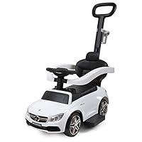 thegreatshopman Baby Stroller Kids Ride-on Car Mercedes Benz Licensed Push Car with Handle Pulling