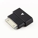 NiceWave Dock Station Extender Extension Adapter Black 30 Pin Male to Female for Lifeproof case iPhone 4 4S iPad iPod