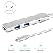 USB Type-C HUB Adapter, G-TING Slim Aluminum Multi-Port Type-C to 4K HDMI USB 3.0 with Type-C Charger Port Convertor for New MacBook Pro, Google Chromebook TV USB C Devices and more …