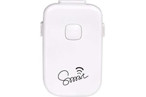 Smart Bedwetting Alarm for Deep Sleepers & Children with Interchangeable Stickers 8 Loud Tones Lights and Vibration; Full Featured Low Cost Bed Wetting Enuresis Alarm to Stop Bed-Wetting Permanentlly