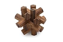 SiamMandalay&reg;: Constructus Wood Puzzle- Handmade Interlocking Wooden Burr Puzzle. A Mechanical Puzzle for Adults & an Engaging Educational Puzzle. Improve Iq with this 3d Brain Teaser