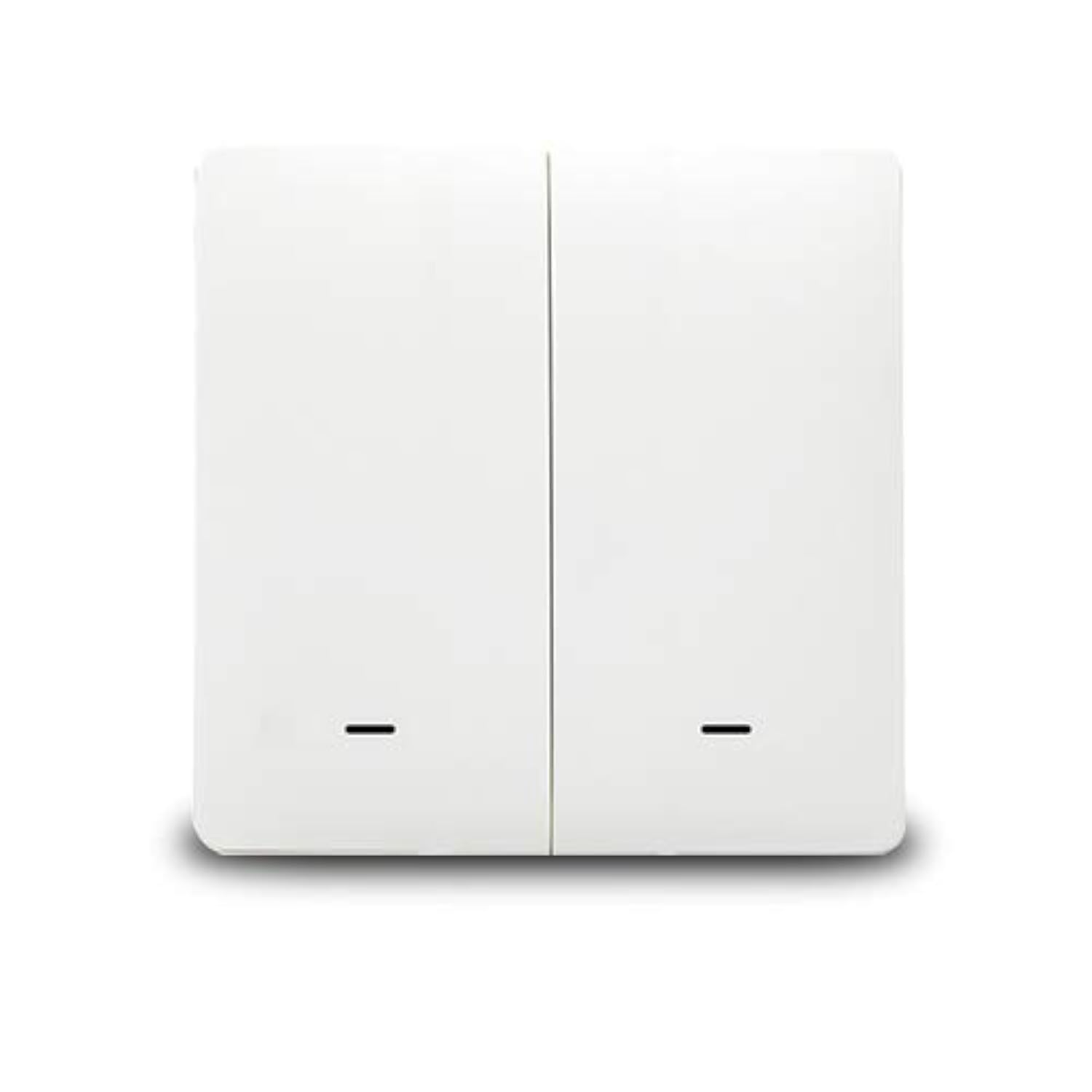 Yagusmart Zigbee Smart Wall Light Switch, Neutral Wire Optional, Need to Work with Tuya Zigbee hub, Compatible with Alexa and Google Home, IFTTT, App Remote Control, Timing Function(2 Gang)