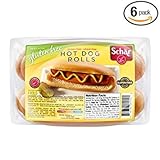 Schar Gluten Free Hot Dog Roll, Split - 8 oz (Pack of 6)