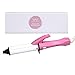 VAV 9 Inches Mini Curling Iron Ceramic Coated Barrel PTC Fast Heater Max Temp 350℉ Travel Size(Pink)