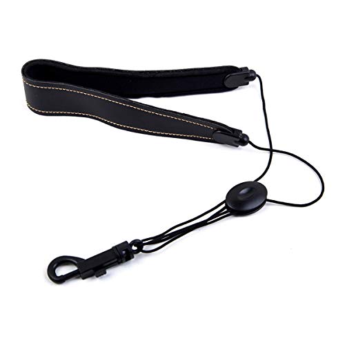 image for LIOOBO Saxophone Neck Strap Adjustable Leather Strap Belt for Tenor Al