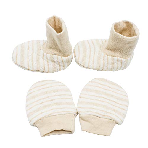 image for Folamer Baby Gloves and socks, 0-6months Newborn Infant Toddler 100% C