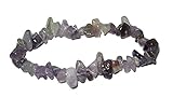 Promotion *(Buy 2 Get 1 Free) 1 Natural Healing Crystal Amethyst Chip Gemstone 7 Inch Stretch Bracelet