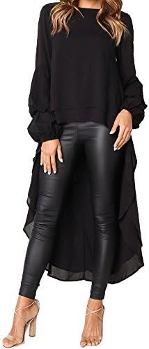 Tops Women Shirts Blouse Long Sleeve Sweater Sweatshirts Jumper Tunic Pullover Hooded Hoodies Spring Elegant Large Size Lady Oversized Loose Baggy Casual Clothes Irregular Ruffles