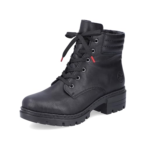 Rieker Stivali da motociclista da donna 76842, Nero, 36 EU
