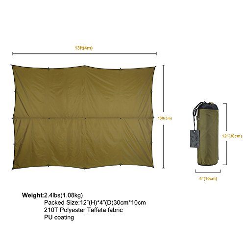 OneTigris-All-Season-Tarp-in-Coyote-Brown-Waterproof-Camping-Tarp-Ripstop-Tent-Rain-Fly-13-by-10ft