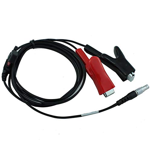 HangTon TCRP1203 Total Station 12V Power Cable 565854 0B 5 Pin Alligator Clips 1.8m Leica (Alligator Clips)